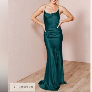 Revelry Kimora Satin Bridesmaid Dress